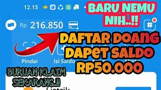 Daftar Doang Dapat Saldo Dana