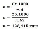 Rumus Mencari Putaran Mesin Bubut